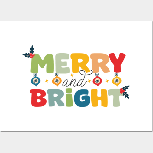 Merry and Bright Posters and Art